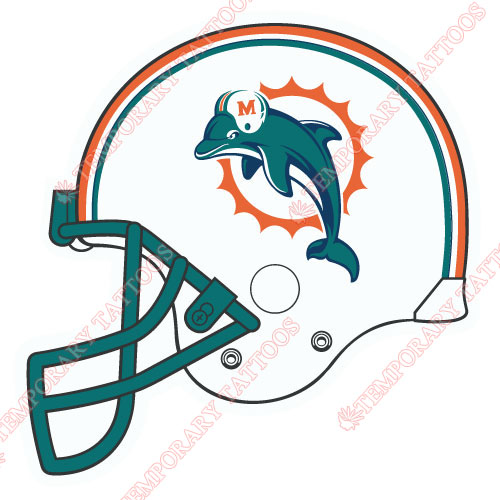 Miami Dolphins Customize Temporary Tattoos Stickers NO.587